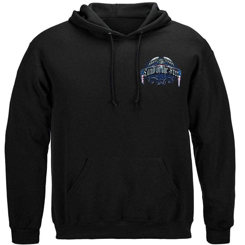 Land Of The Free Wall Hoodie - Military Republic