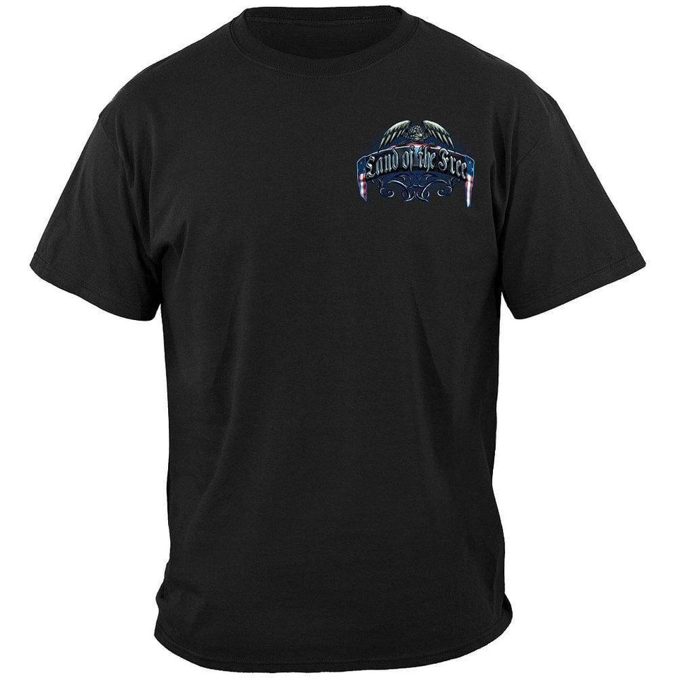 Land Of The Free Wall Long Sleeve Shirt - Military Republic