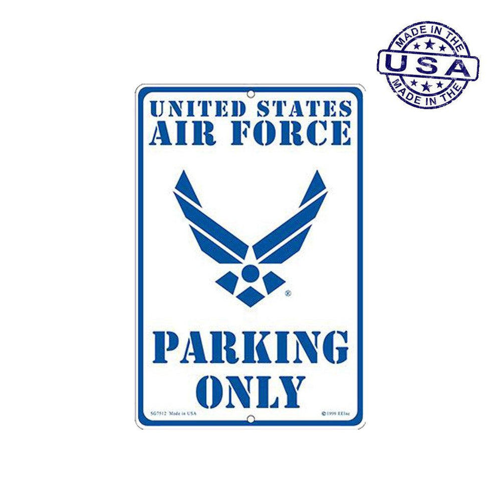 Large Rectangular United States Air Force Parking Only Aluminum Sign - 8