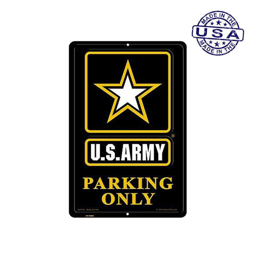 Large Rectangular United States Army Parking Only Aluminum Sign - 12