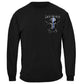 United States Law Enforcement Back the Blue Freedom Skull Premium T-Shirt - Military Republic