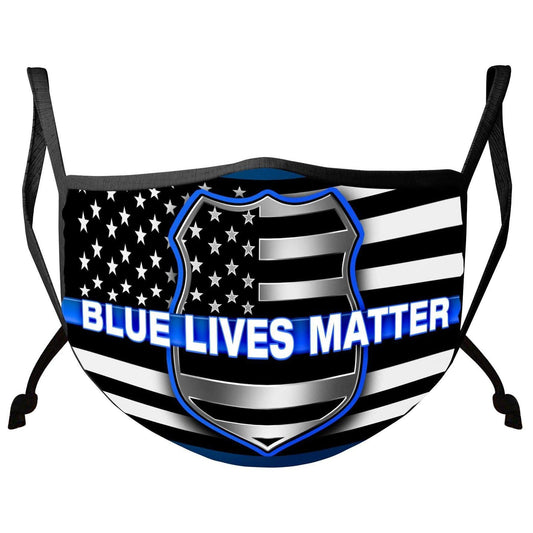 Law Enforcement Blue Lives Matter Face Mask - Military Republic