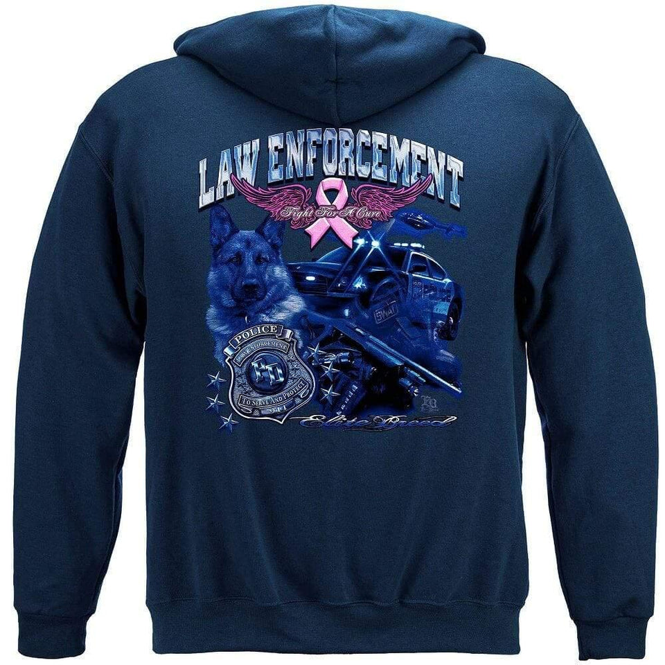 Law Enforcement Elite Breed- Cancer Awareness T-Shirt - Military Republic