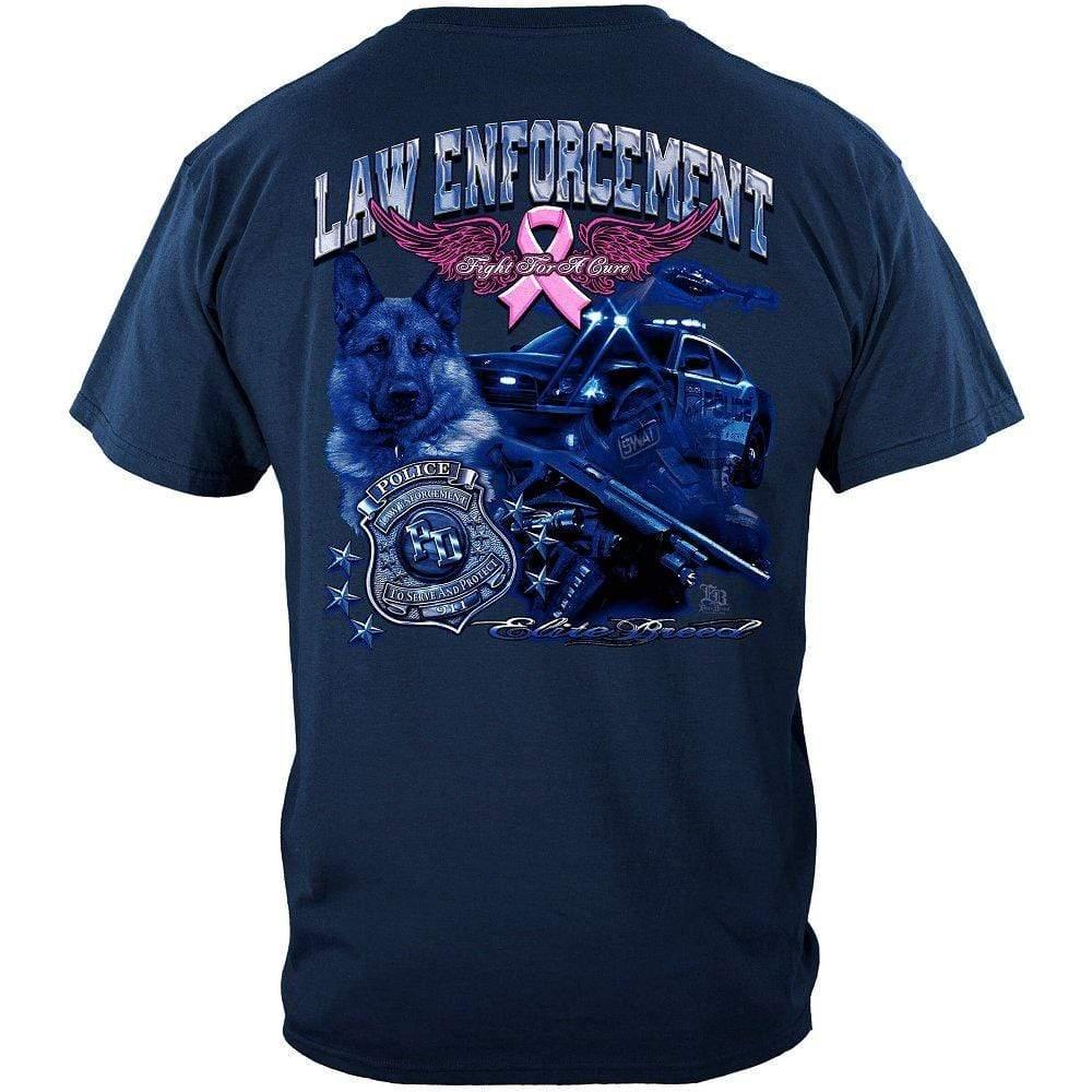 Law Enforcement Elite Breed- Cancer Awareness Long Sleeve - Military Republic