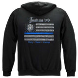 United States Law Enforcement Joshua 1:9 Premium Hoodie - Military Republic