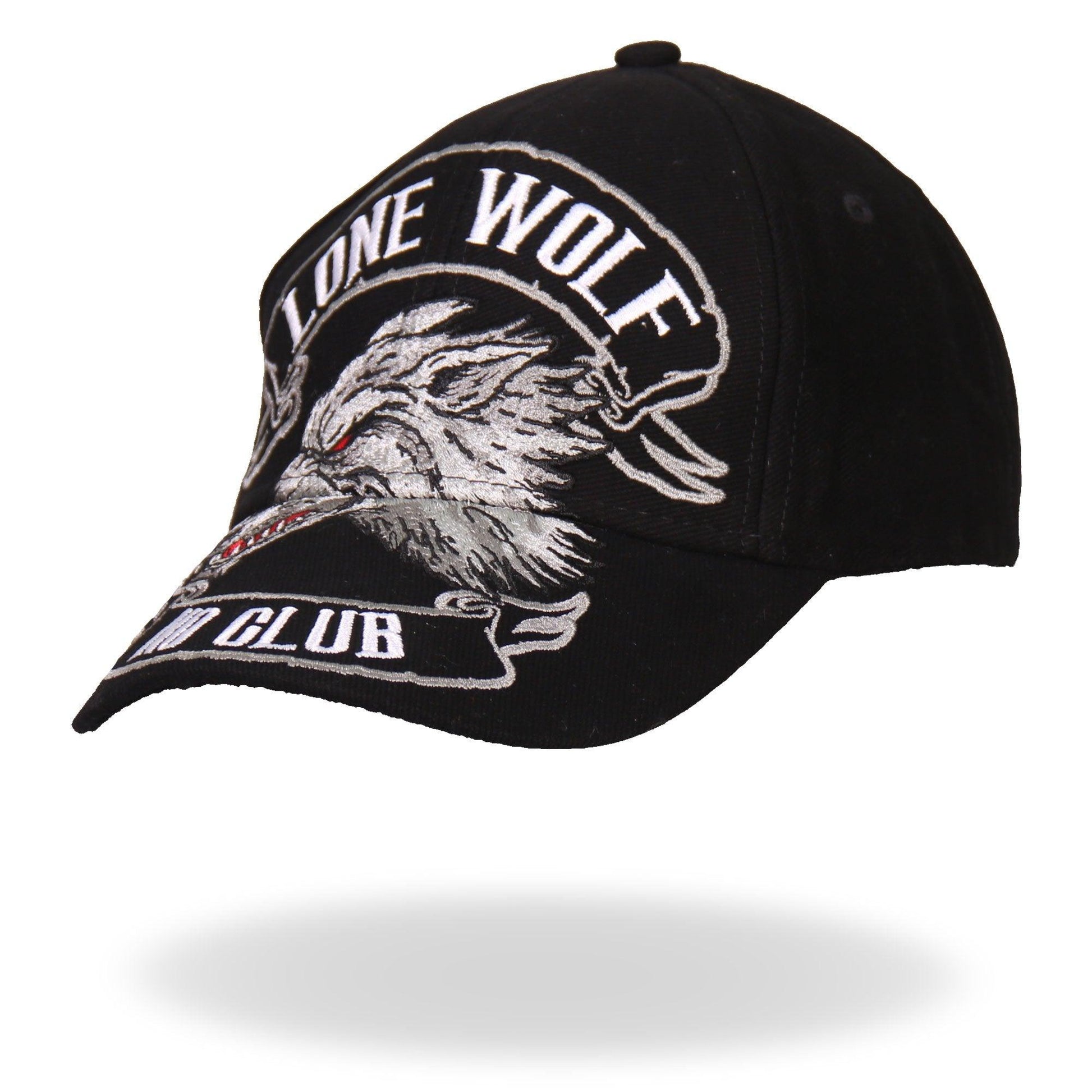 Lone Wolf No Club Biker Ball Cap - Military Republic