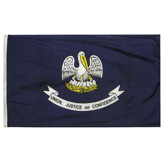 Louisiana State Nylon Outdoors Flag- Sizes 2' to 10' Length - Military Republic