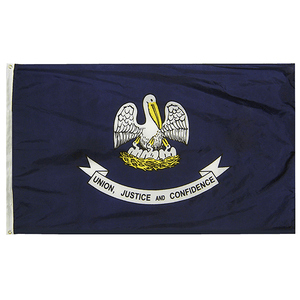 Louisiana State Nylon Outdoors Flag- Sizes 2' to 10' Length - Military Republic