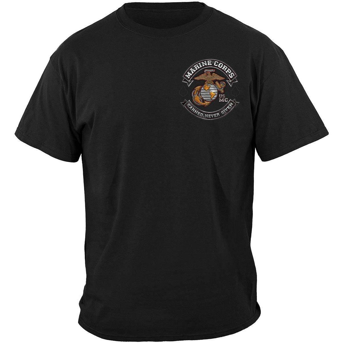 Marine Corps Biker T-shirt - Military Republic