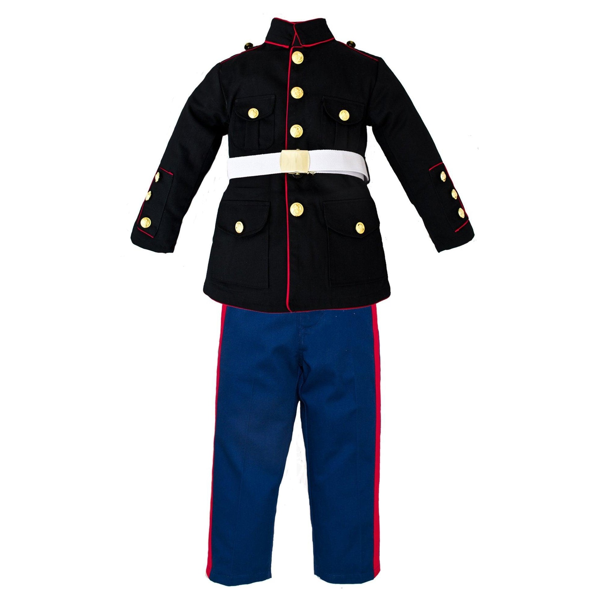 Marine Corps Kids 3 Pc Uniform - USMC Dress Blues S (6-8) Marine Corps Kids 3 Pc Uniform - USMC Dress Blues S (6-8)