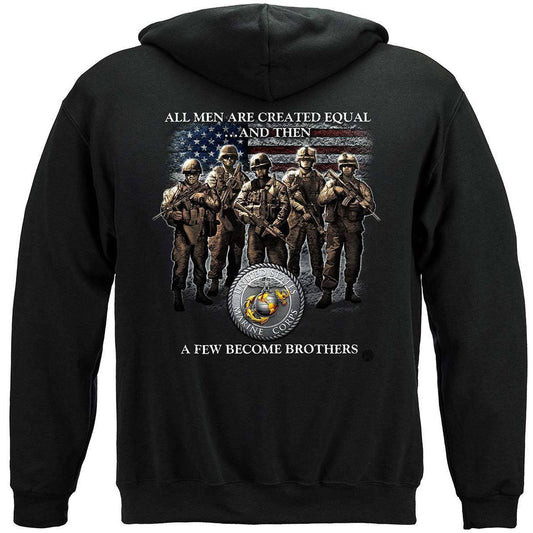 Marines A Few Became Brothers Hoodie - Military Republic