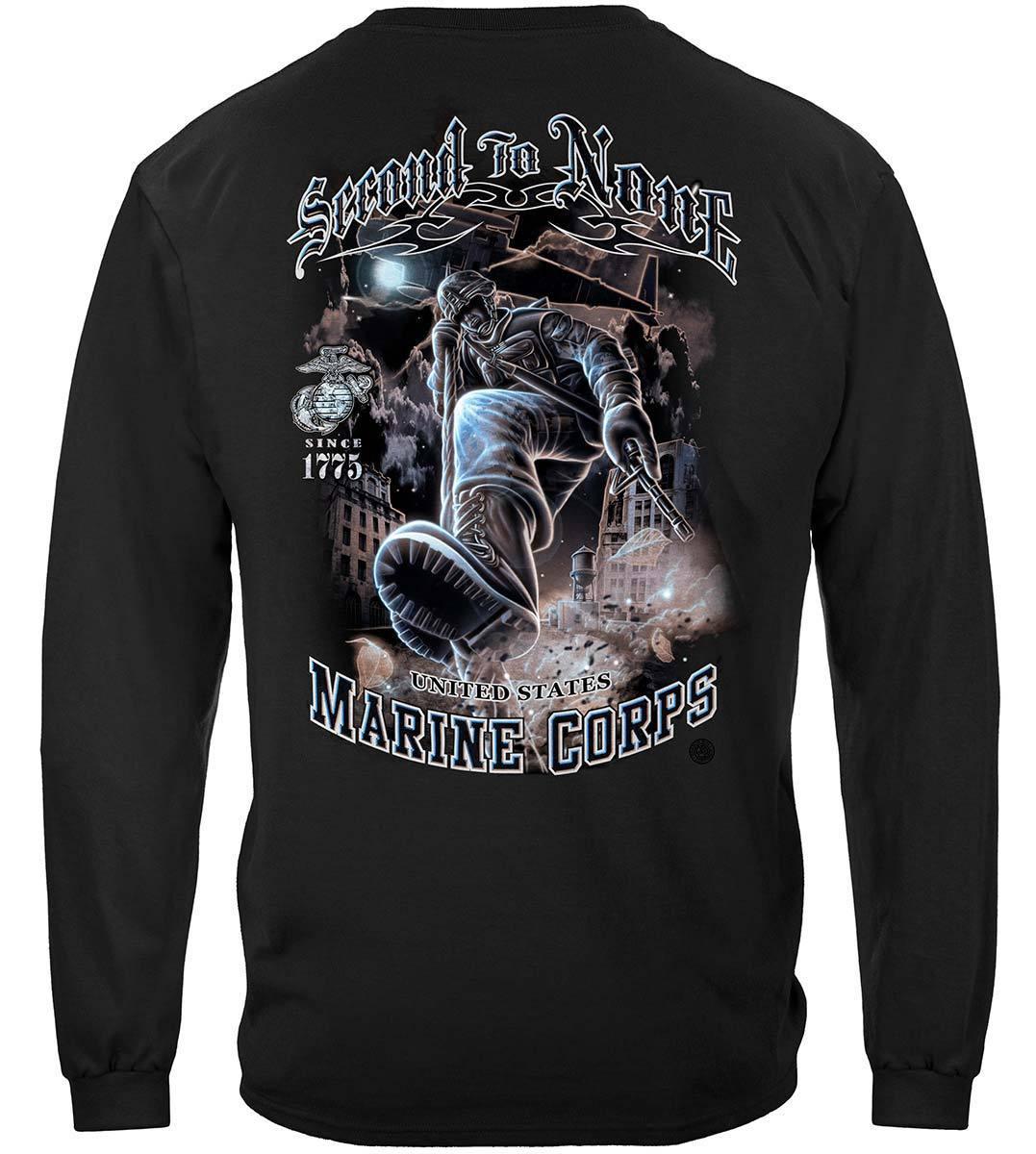 Marines Second To None Hoodie - Military Republic