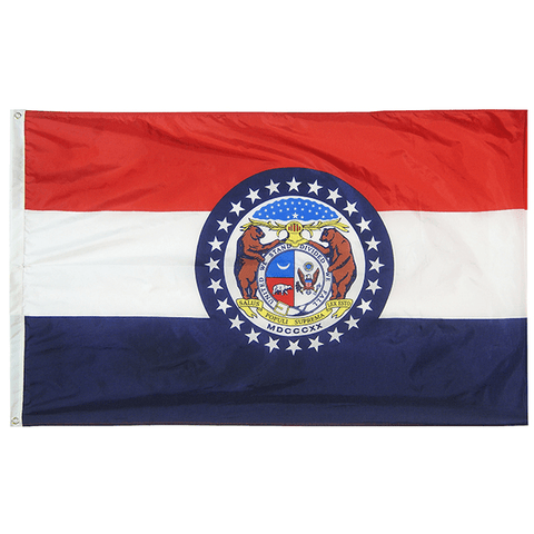Missouri State Nylon Outdoors Flag- Sizes 2' to 10' Length - Military Republic