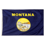 Montana State Nylon Outdoors Flag- Sizes 2' to 10' Length - Military Republic