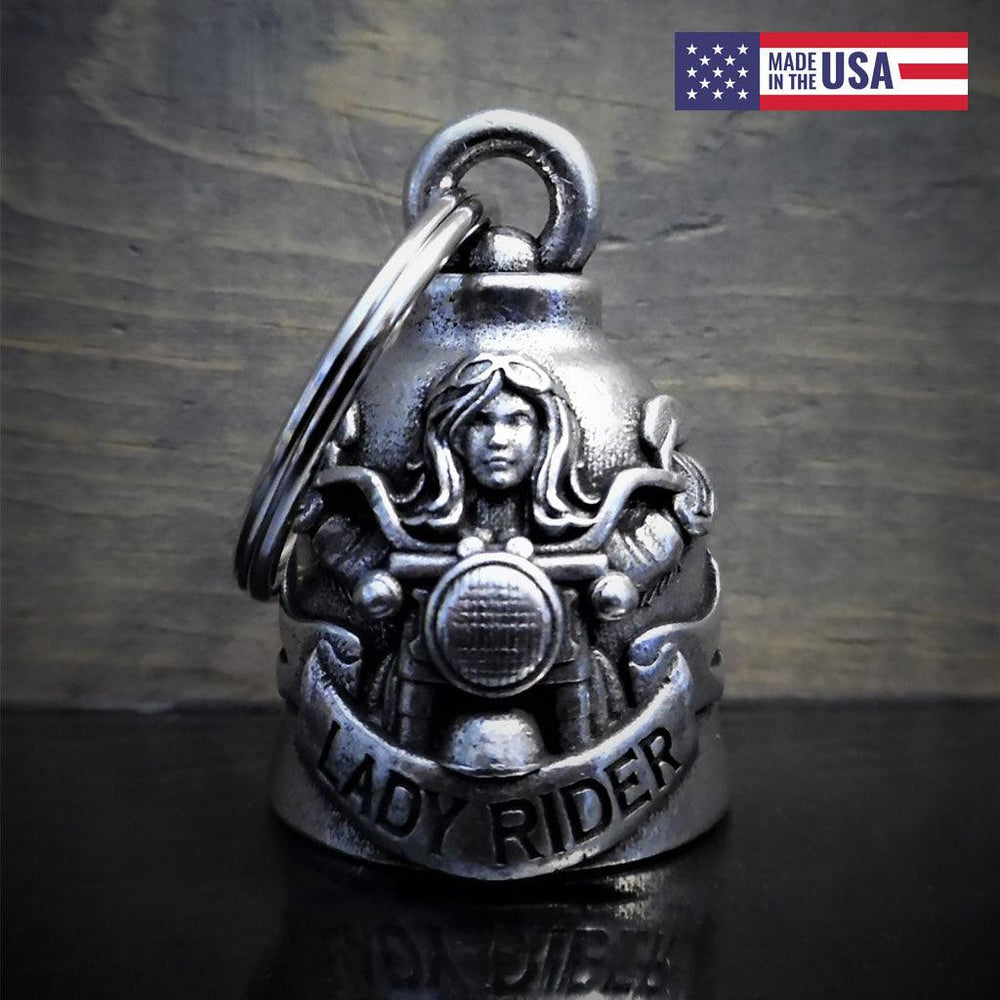 Motorcycle Lady Rider Motorcycle Guardian Bell - Military Republic