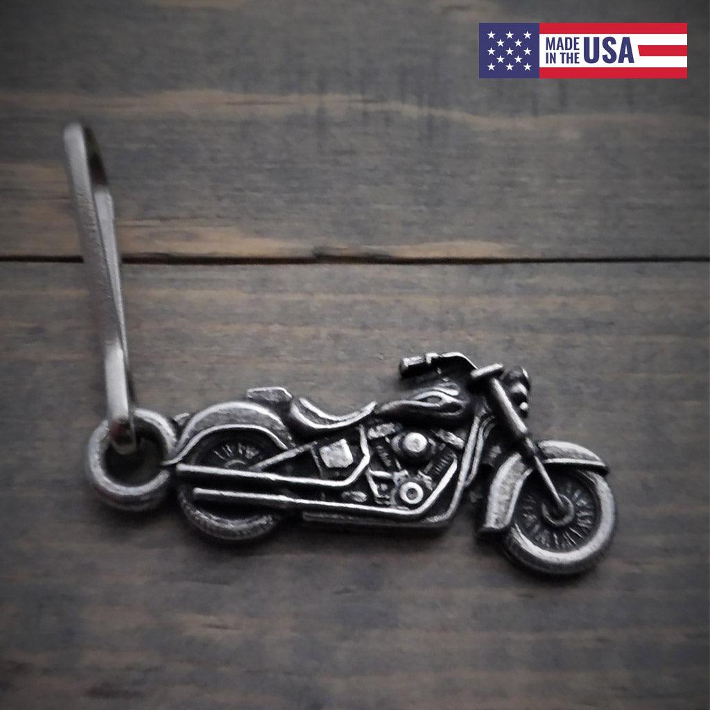 Motorcycle Motorcycle Guardian Zipper Pull - Military Republic