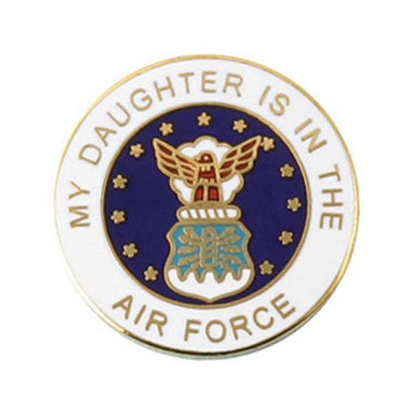 My Daughter is in the Air Force with Crest Lapel Pin 7/8