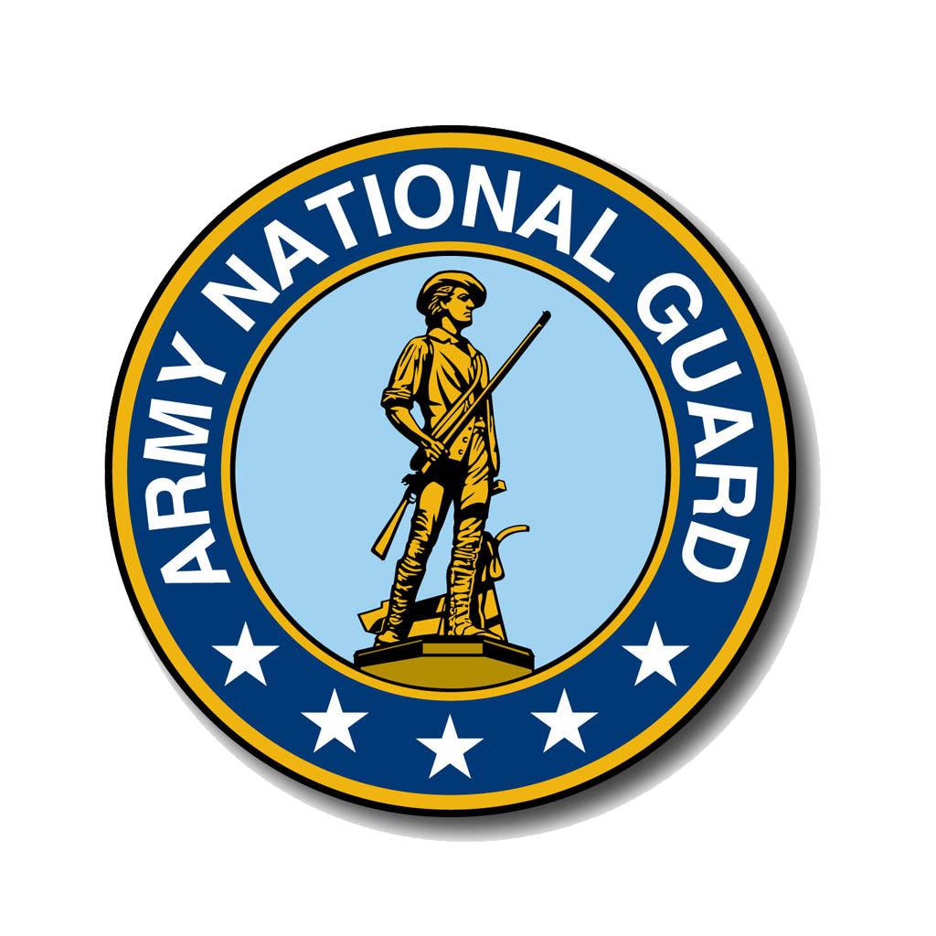 United States National Guard Large Seal Sticker (11.5" x 11.5") - Military Republic