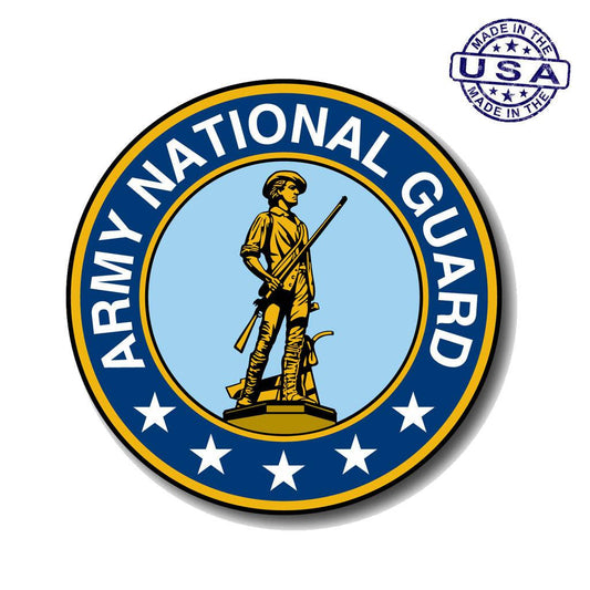 United States National Guard Large Seal Sticker (11.5" x 11.5") - Military Republic