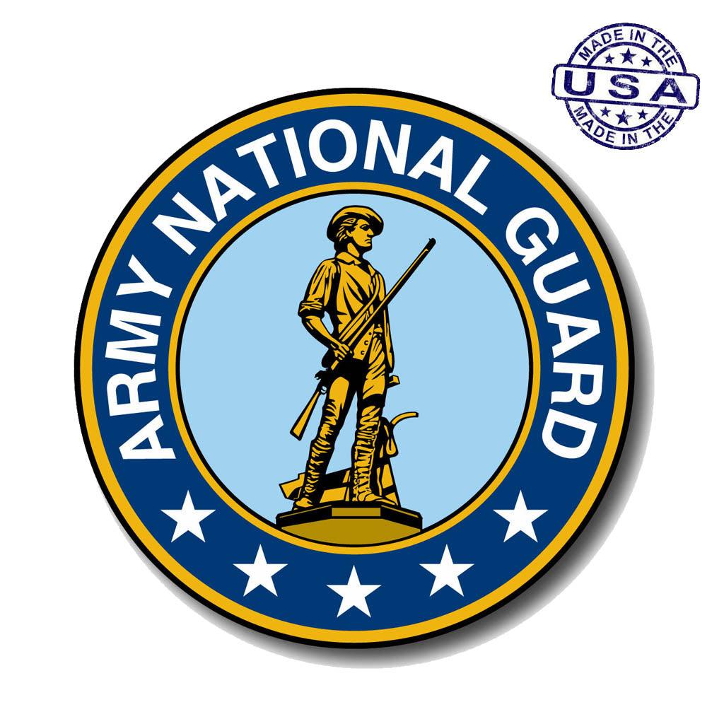 United States Army National Guard Seal Circle Magnet (5") - Military Republic