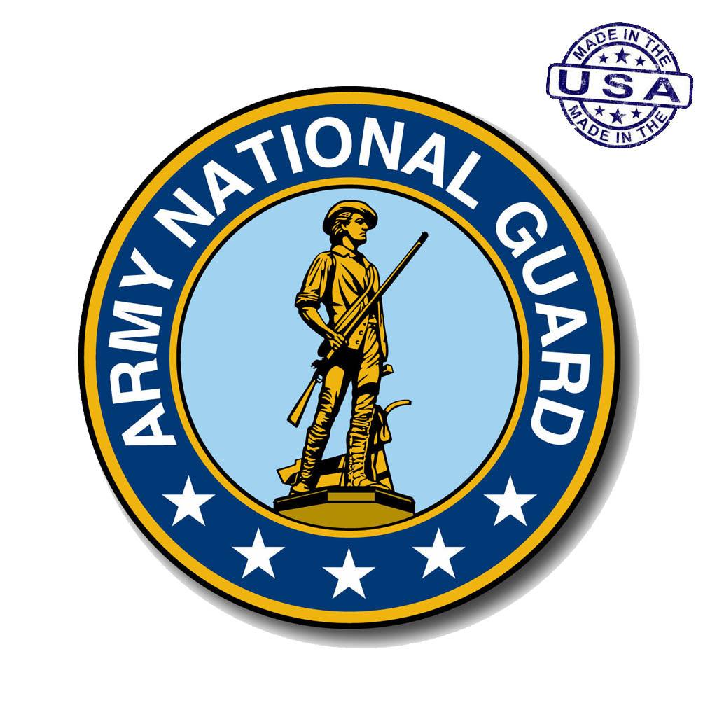 United States National Guard Seal Circle Sticker (5") - Military Republic