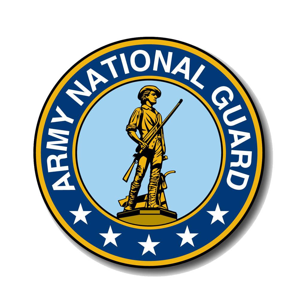 United States National Guard Seal Circle Sticker (5") - Military Republic
