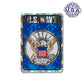 United States Navy Holographic Rectangle Sticker (2.5" x 3.5") - Military Republic