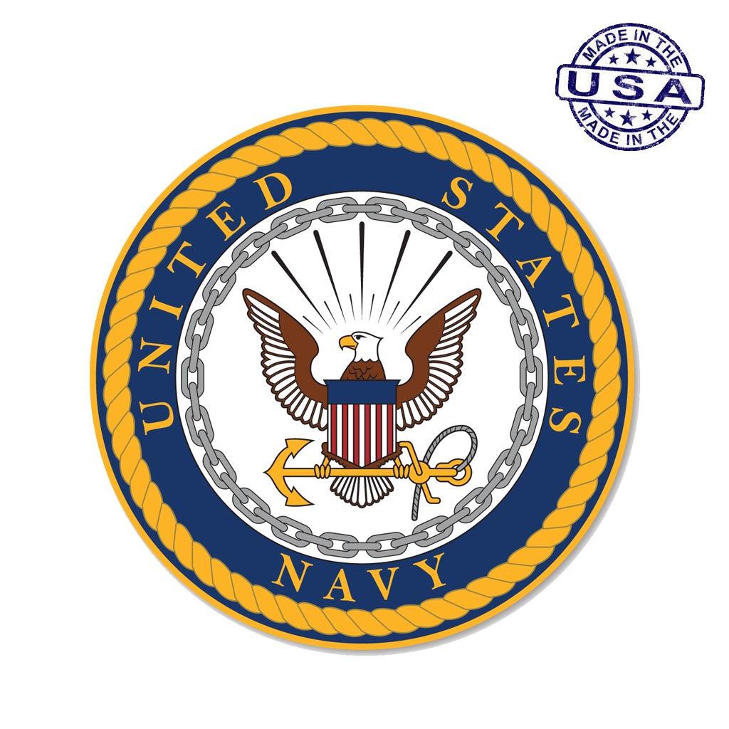 United States Navy Large Seal Sticker (11.5 x 11.5") - Military Republic