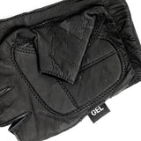 Naked Leather Fingerless Motorcycle Gloves - Military Republic