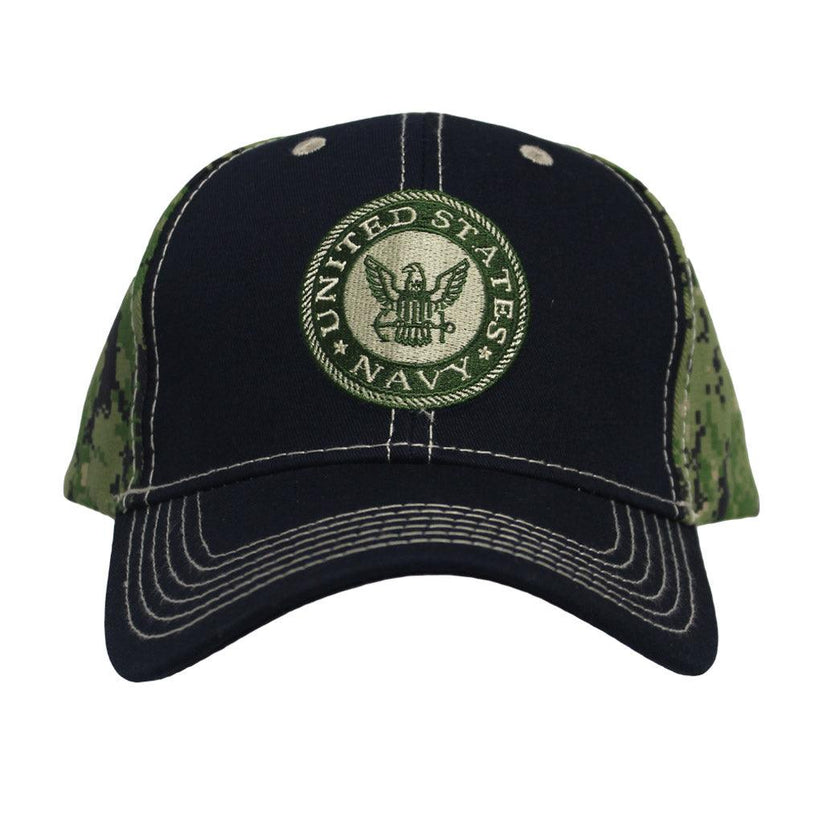 United States Navy Cap - Green on Camo – Military Republic