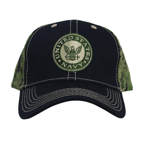 United States Navy Cap - Green on Camo - Military Republic