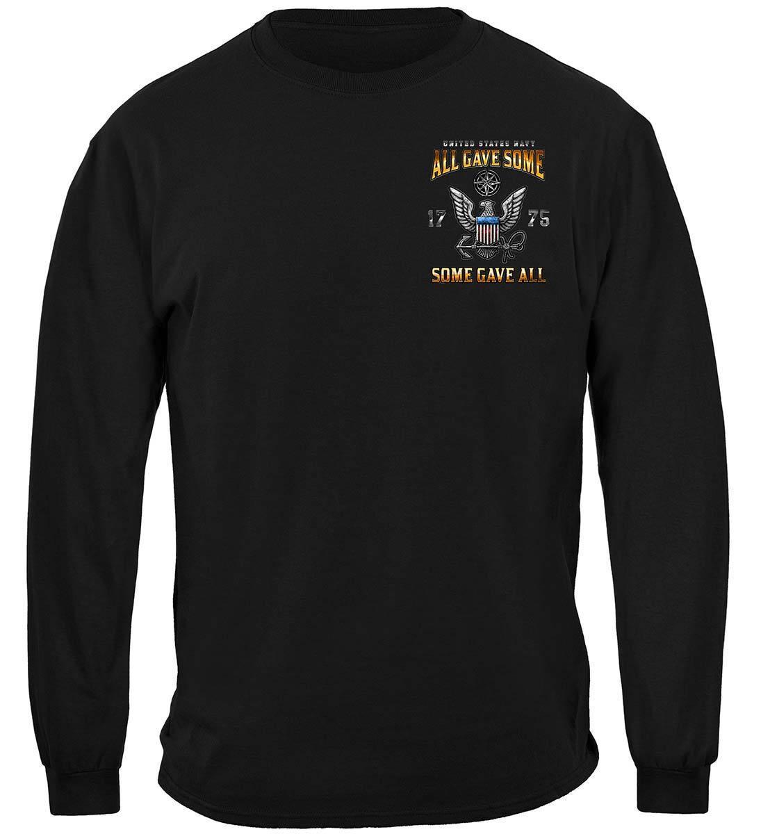 Navy All Gave Some Hoodie with Navy Insignia - Military Republic