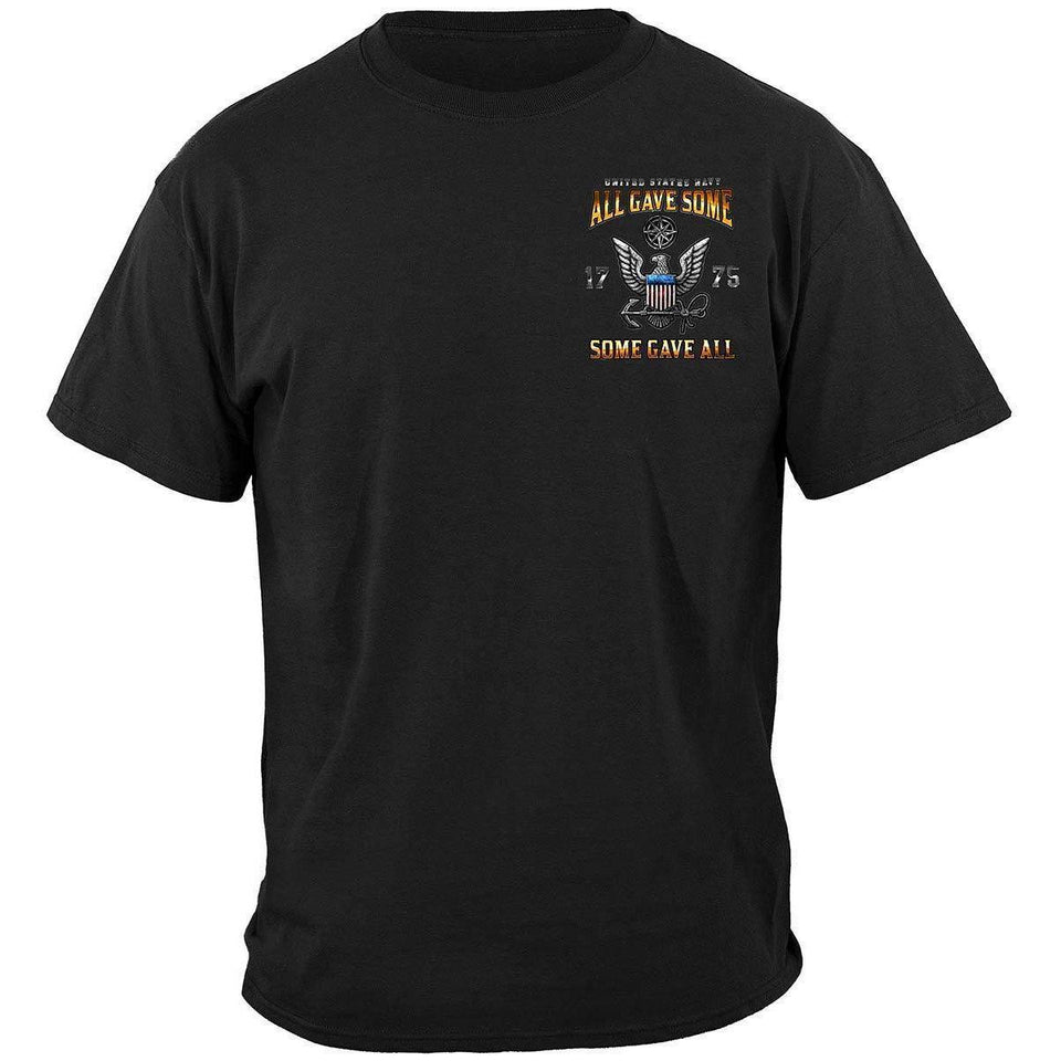 Navy All Gave Some T-Shirt with Navy Insignia - Military Republic