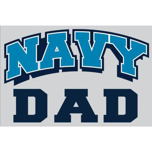 Navy Dad Design 4.25" x 2.75" Decal - Military Republic