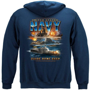 Navy Pride Runs Deep T-Shirt - Military Republic