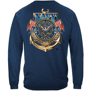 US Navy Badge The Sea Is Ours Long Sleeve - Military Republic
