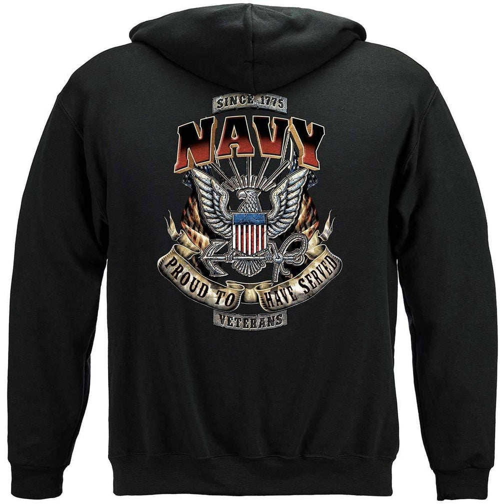 Navy Veteran Hoodie - Military Republic
