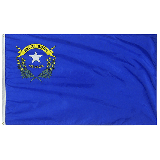 Nevada State Nylon Outdoors Flag- Sizes 2' to 10' Length - Military Republic