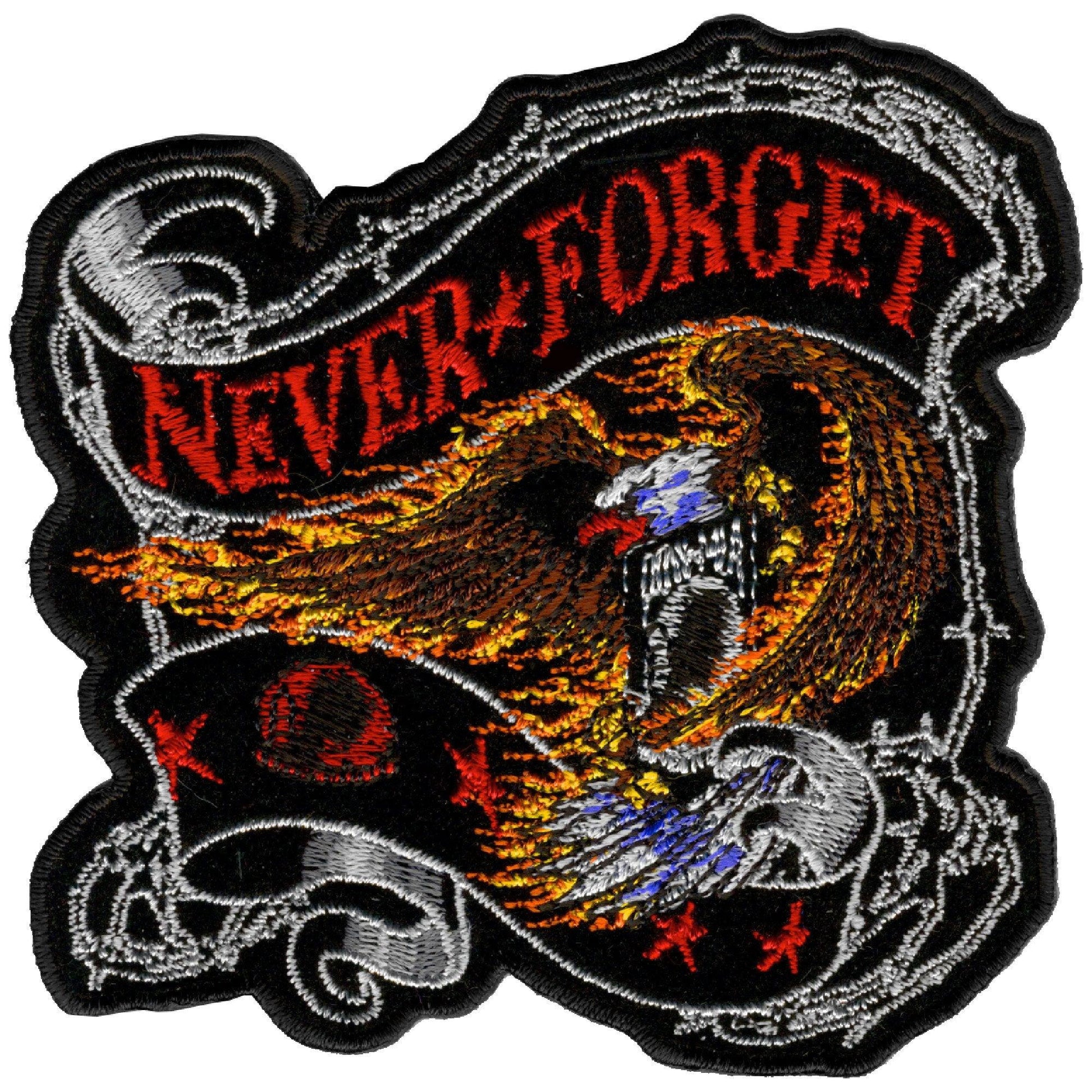 Never Forget Eagle 12" x 12" Patch - Military Republic