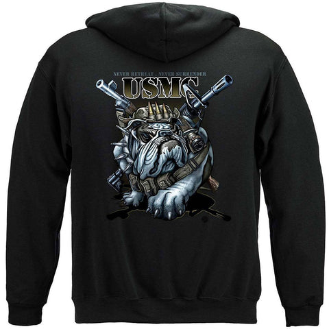 Never Retreat Never Surrender Marine Corps Premium Hoodie - Military Republic