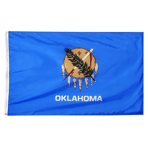 Oklahoma State Nylon Outdoors Flag- Sizes 2' to 10' Length - Military Republic