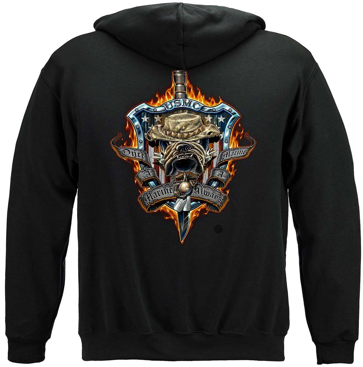 Once A Marine, Always A Marine Hoodie - Military Republic