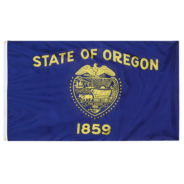 Oregon State Nylon Outdoors Flag- Sizes 2' to 10' Length - Military Republic