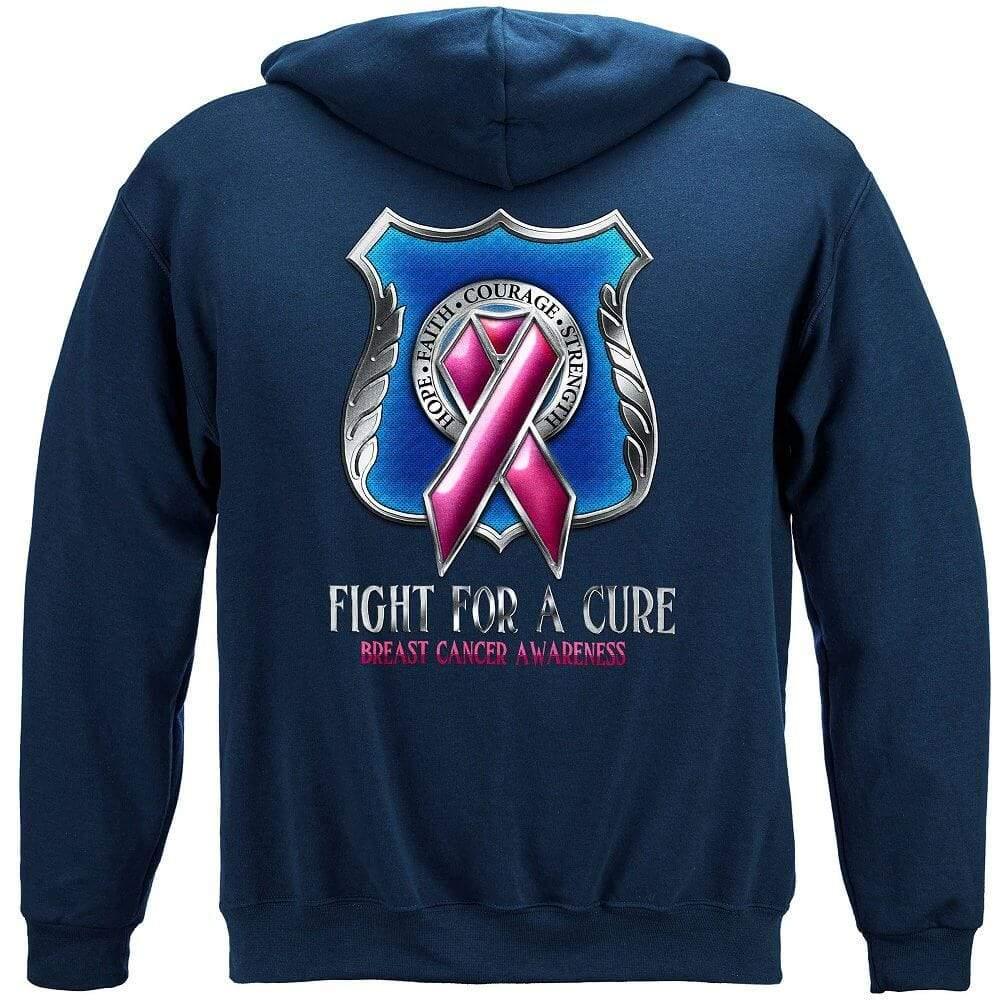 POLICE fight for a Cure- Cancer Awareness Hoodie - Military Republic