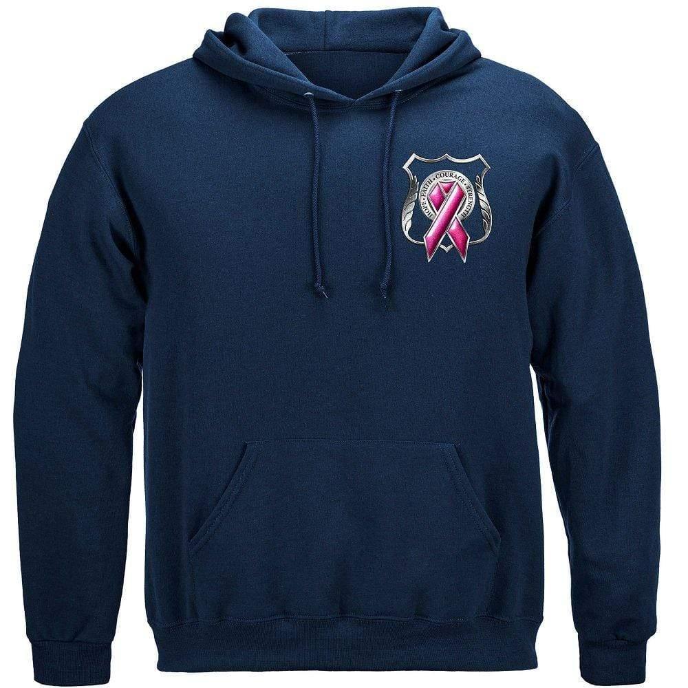 POLICE fight for a Cure- Cancer Awareness Hoodie - Military Republic