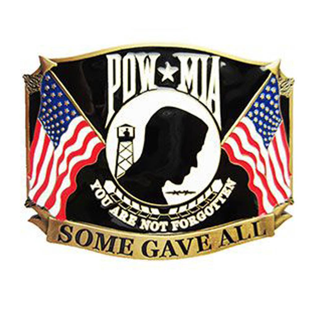 POW MIA Some Gave All 3-1/2" Belt Buckle - Military Republic