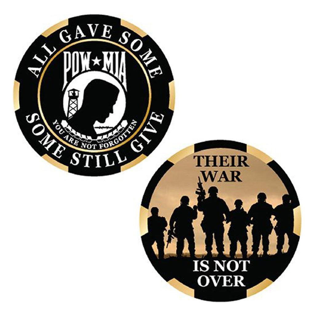 POW-MIA their War is Not Over yet Challenge Coin - Military Republic