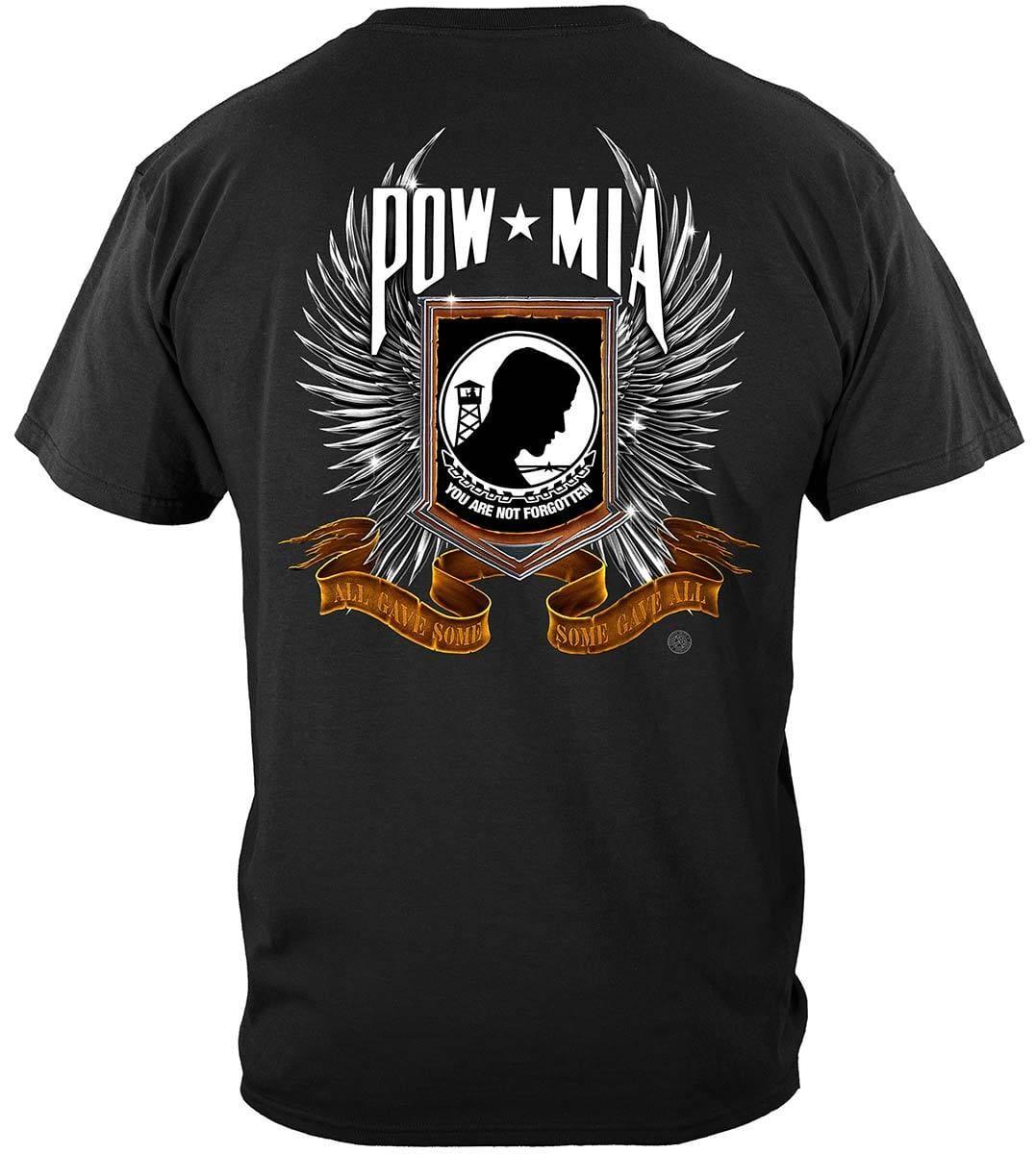 POW-MIA Chrome Wings Premium Hoodie - Military Republic