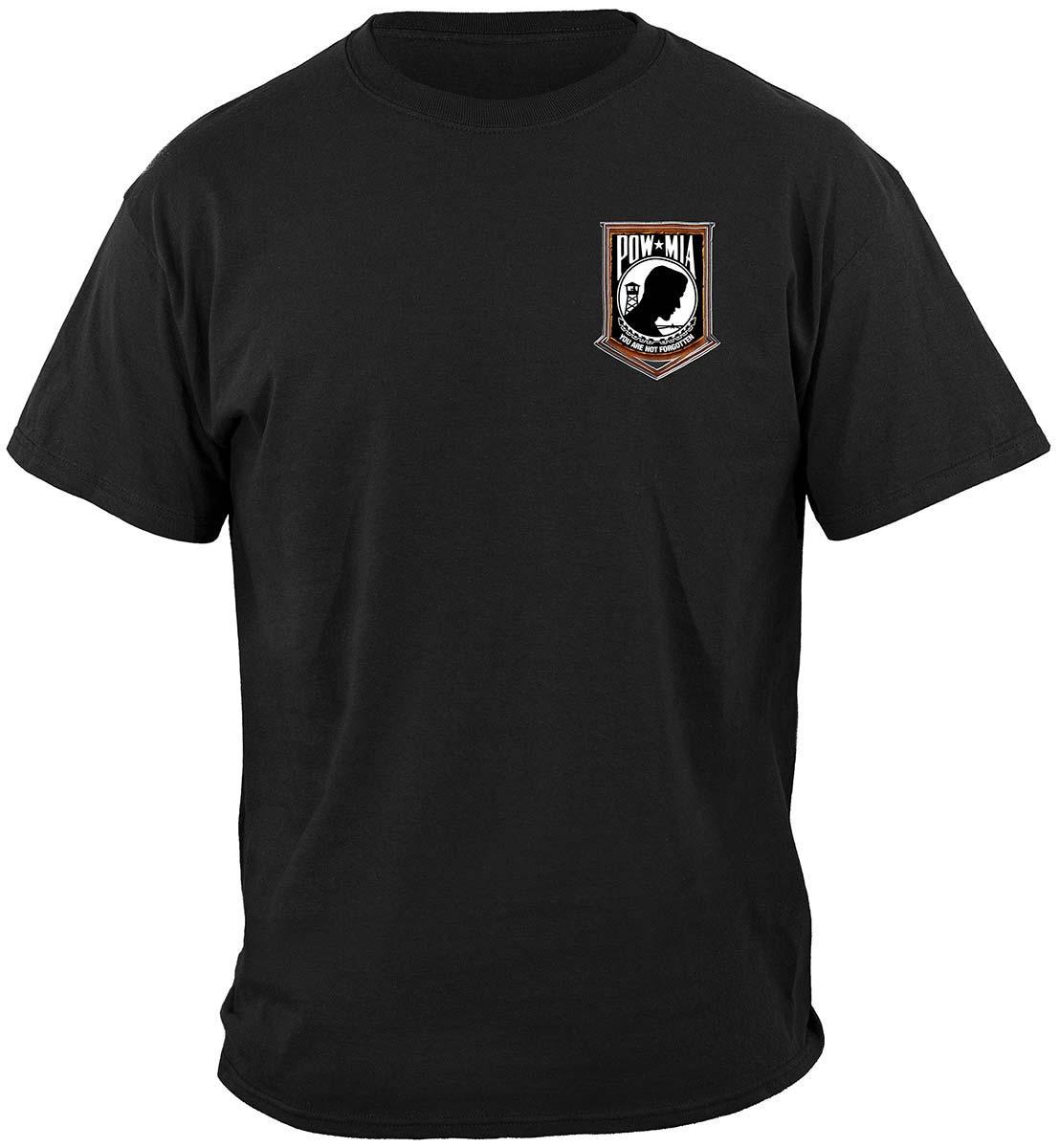 POW-MIA Chrome Wings Premium Hoodie - Military Republic