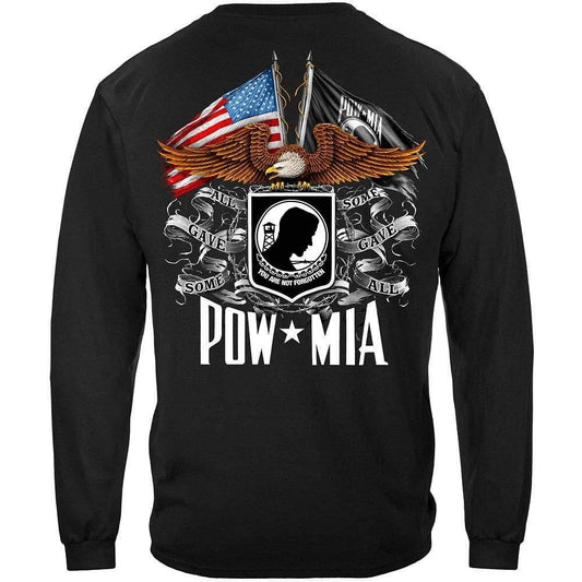 POW MIA Double Flag Long Sleeve - Military Republic